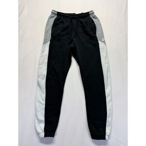 Nike Sportswear Club Fleece Jogger Pants Mens Small Black Colorblock Athleisure